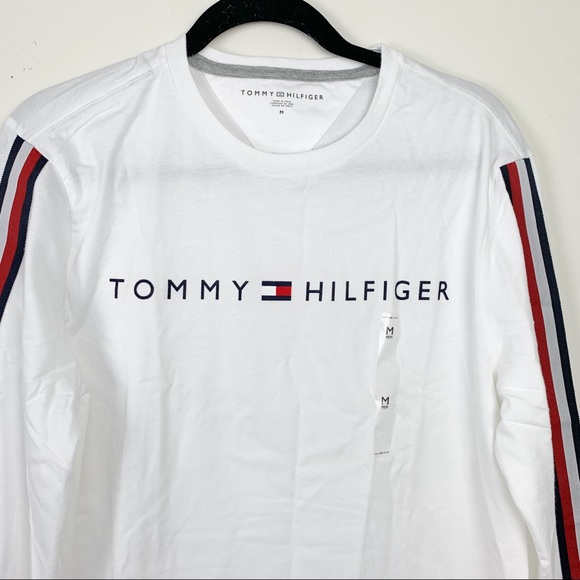 White Long Sleeve Tommy Hilfiger Shirt 